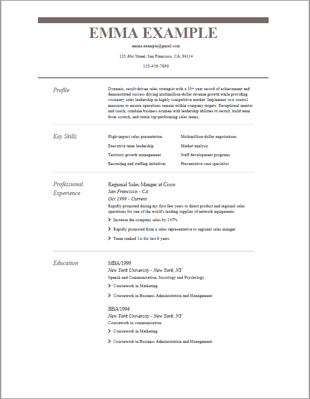 resume template 3