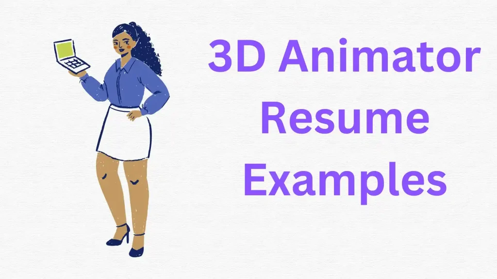 3D Animator Resume