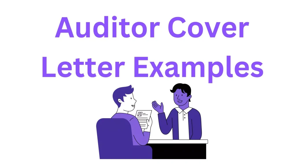 Auditor Cover Letter