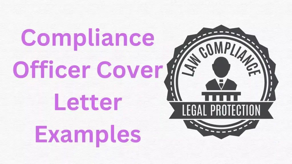 compliance officer cover letter