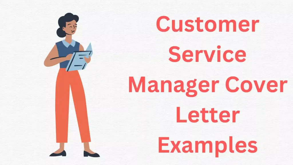 Customer Service Manager Cover Letter