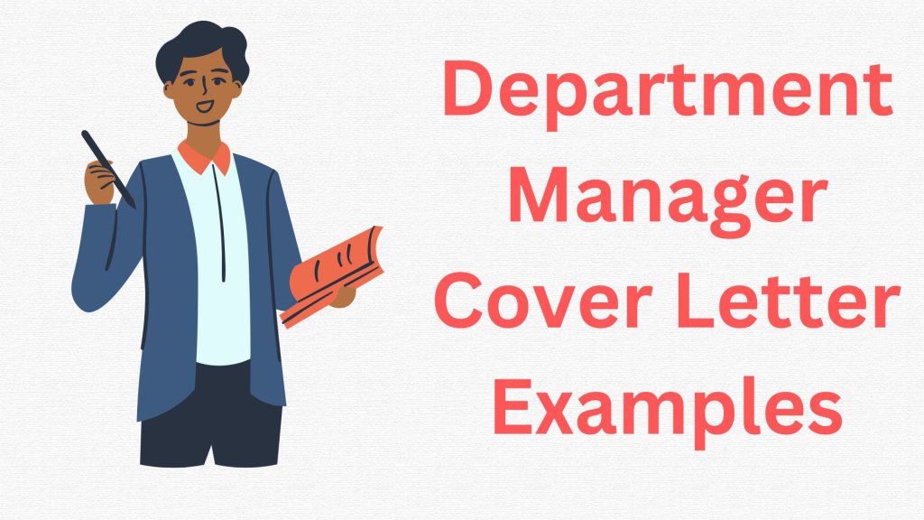 Department Manager Cover Letter