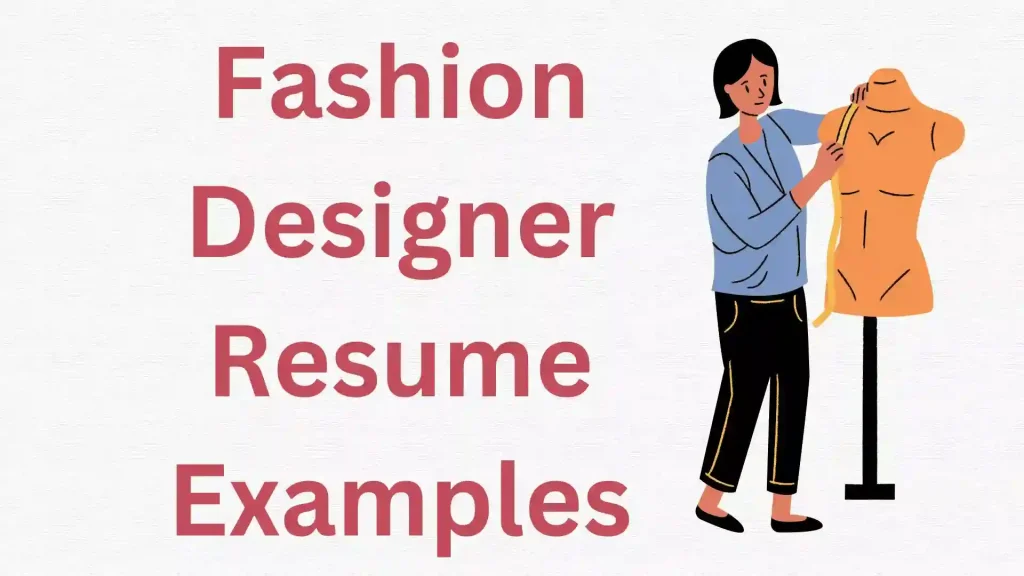 Fashion Designer Resume