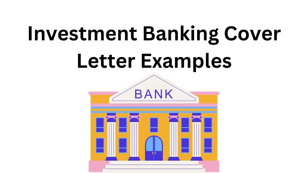 Investment Banking Cover Letter