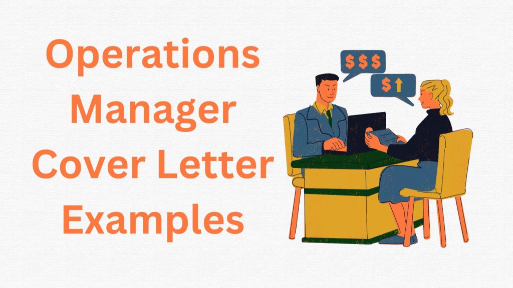 Operations Manager Cover Letter