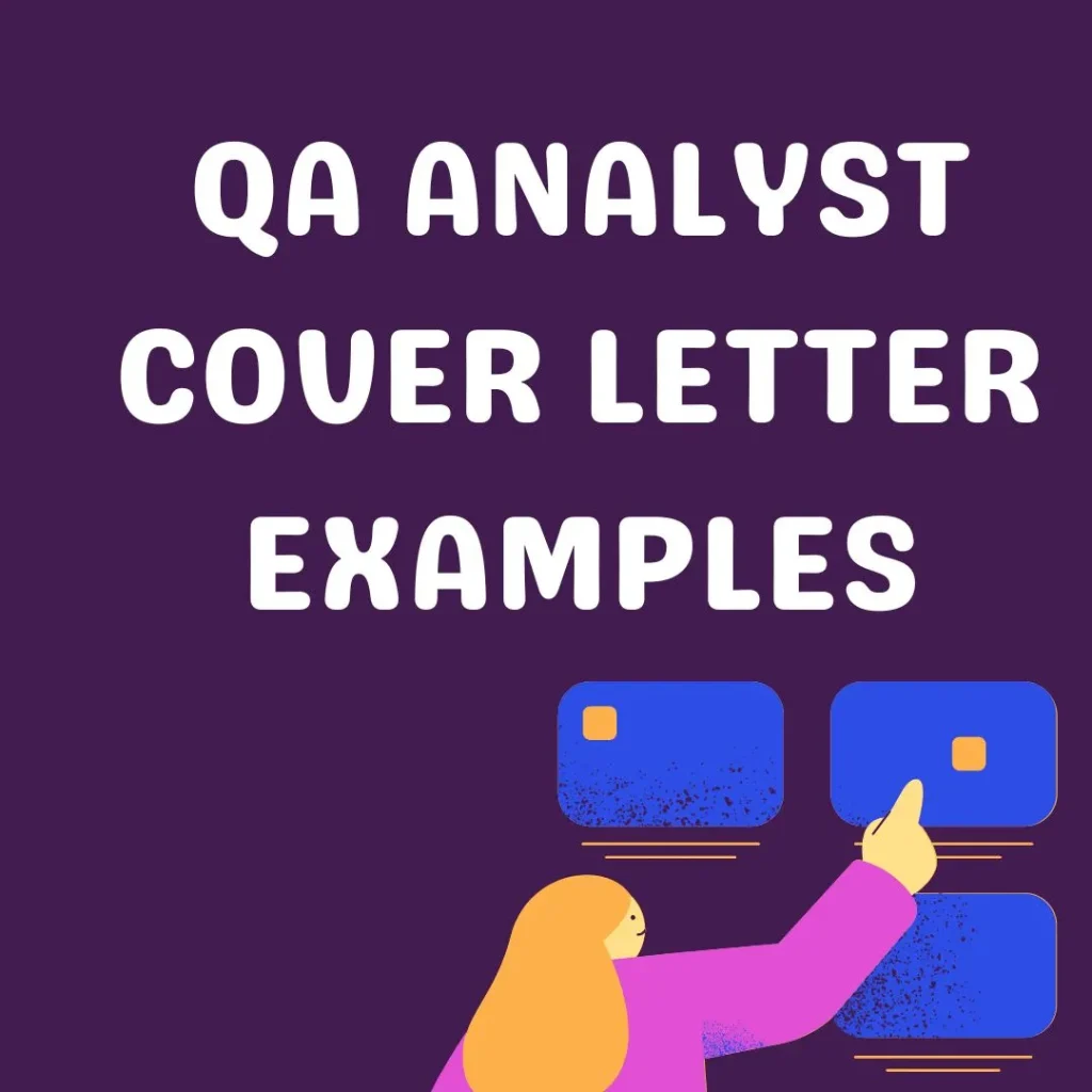 QA Analyst Cover Letter