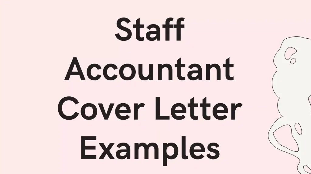 Staff Accountant Cover Letter