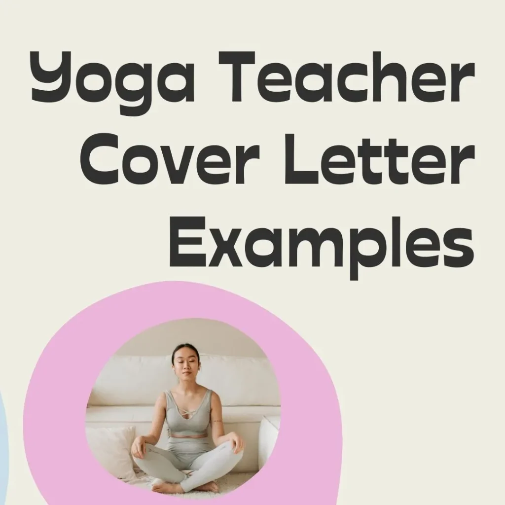 Yoga Teacher Cover Letter