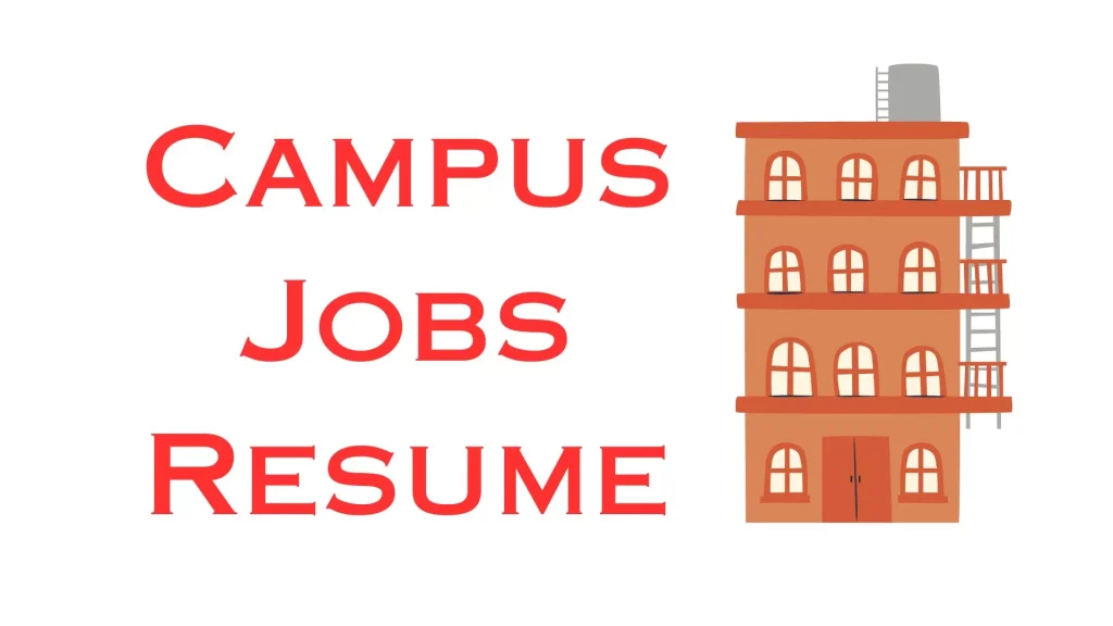 Campus Jobs Resume