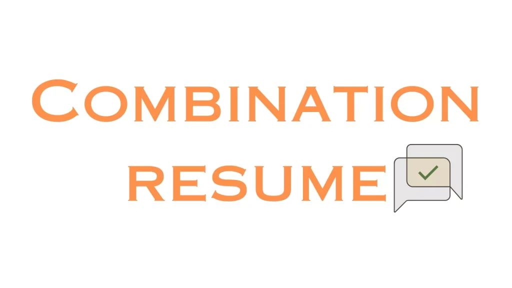 Combination resume