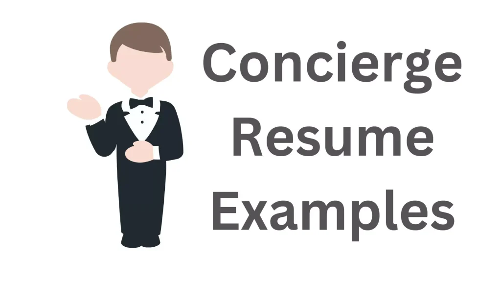 Concierge resume