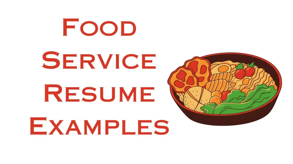 Food Service Resume