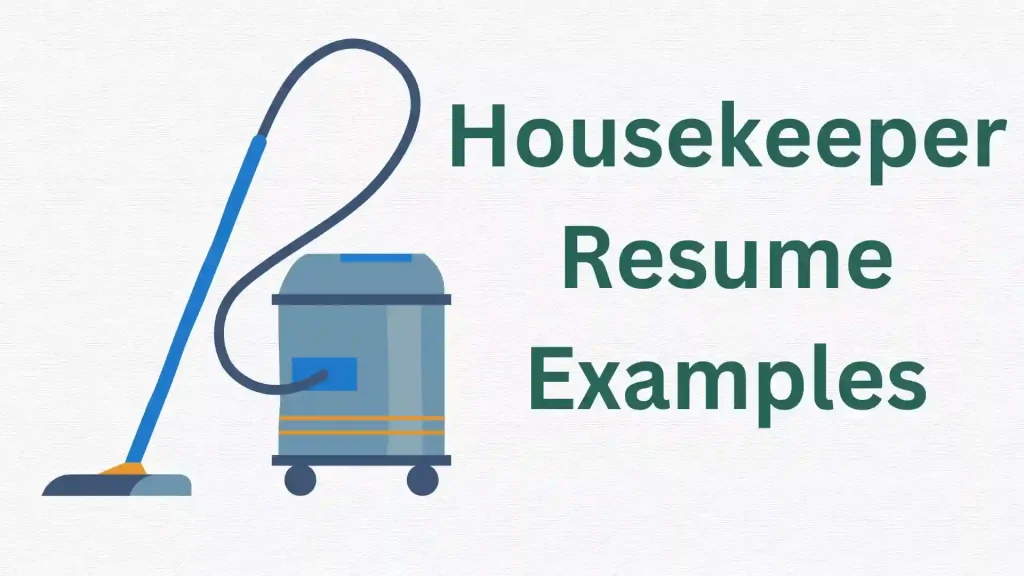 Housekeeper Resume