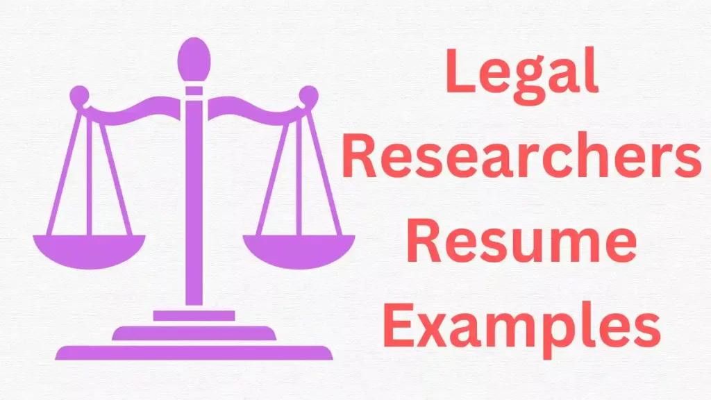 Legal Researchers Resume
