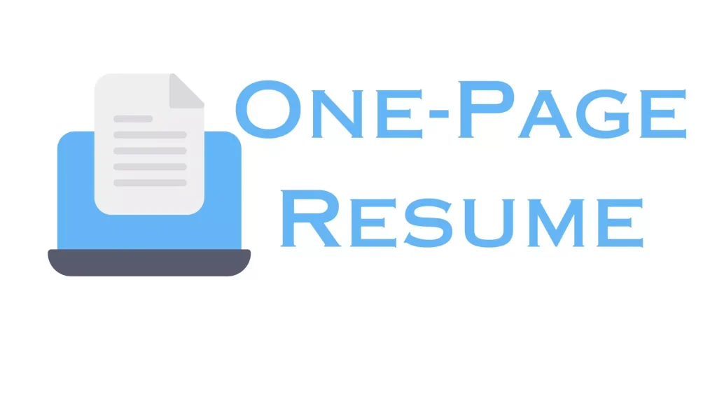 One-Page Resume