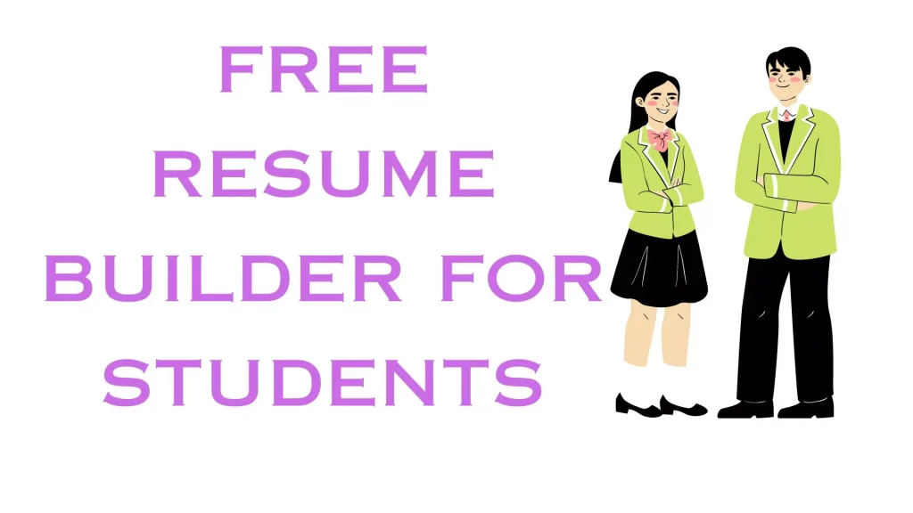 free resume builder for students