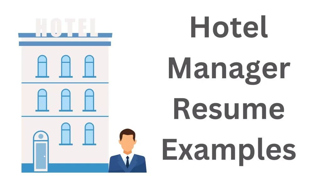 hotel manager resume