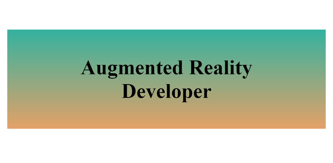 Augmented Reality Developer