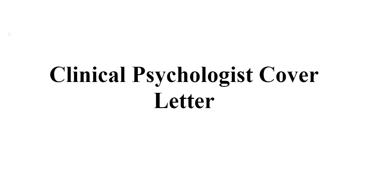 Clinical Psychologist Cover Letter BuildFreeResume Com   Clinical Psychologist Cover Letter Z 