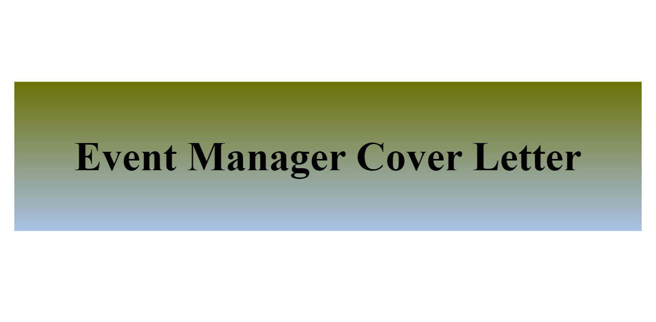 Event Manager Cover Letter BuildFreeResume Com   Event Manager Cover Letter Z 