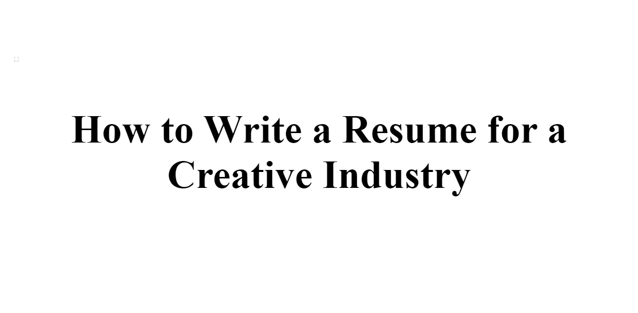 how to say you are creative on a resume