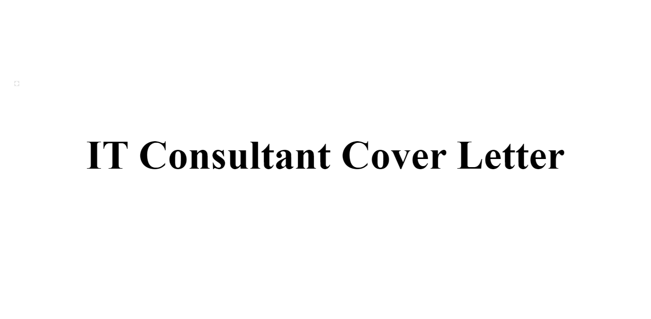 IT Consultant Cover Letter BuildFreeResume Com   It Consultant Cover Letter Z 