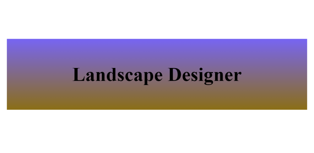 landscape designer