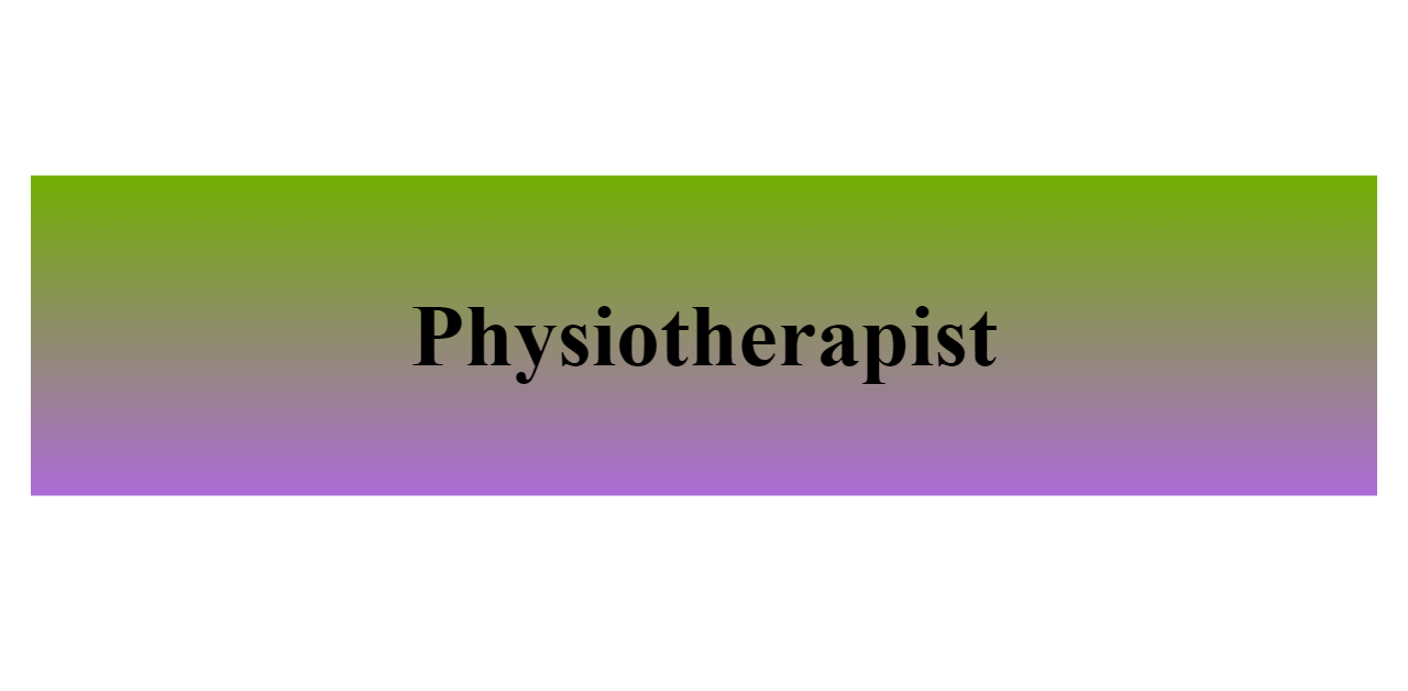 Physiotherapist - BuildFreeResume.com