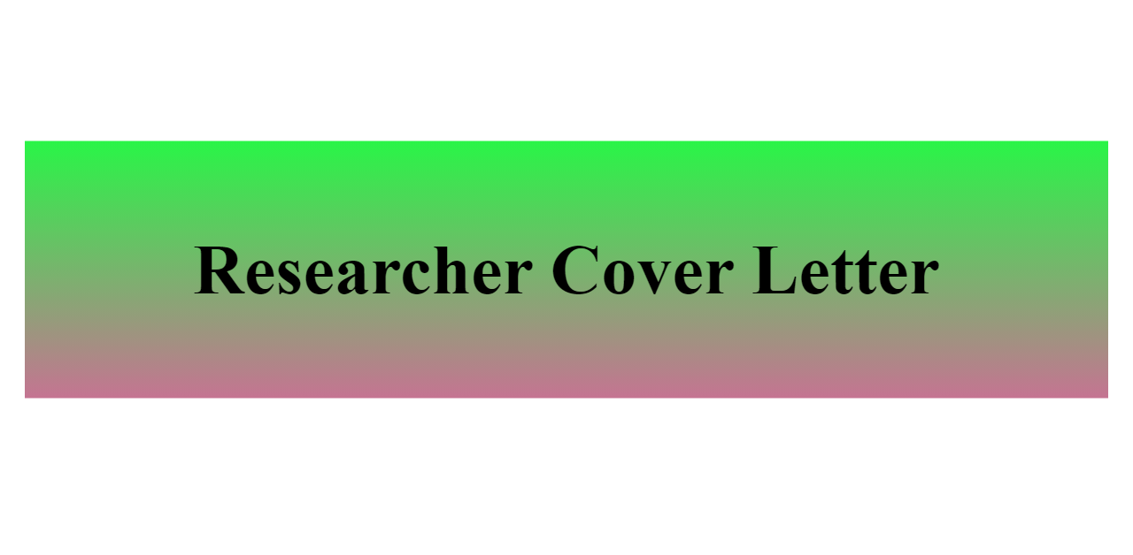 Researcher Cover Letter BuildFreeResume Com   Researcher Cover Letter Z 