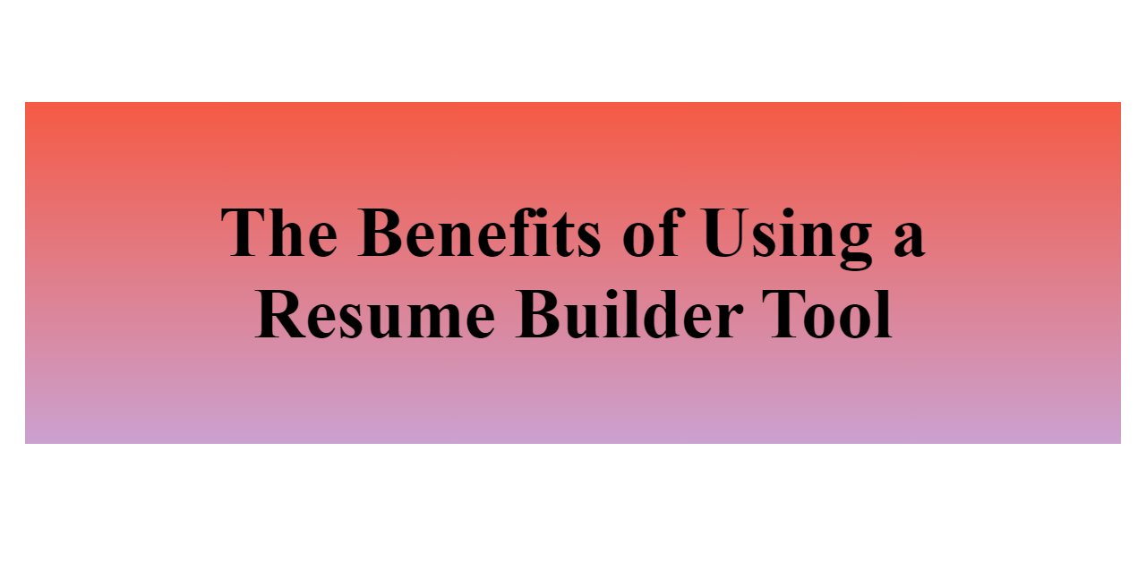 2024 Resume Builder Tool