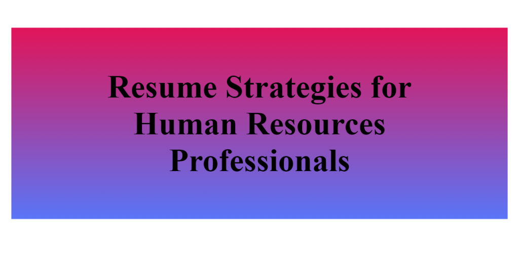 human resources professionals