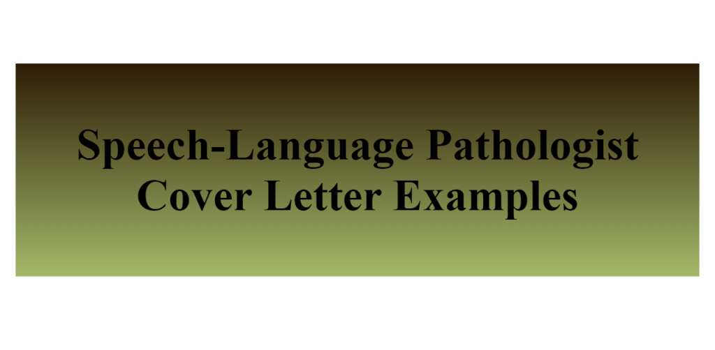 speech-language pathologist
