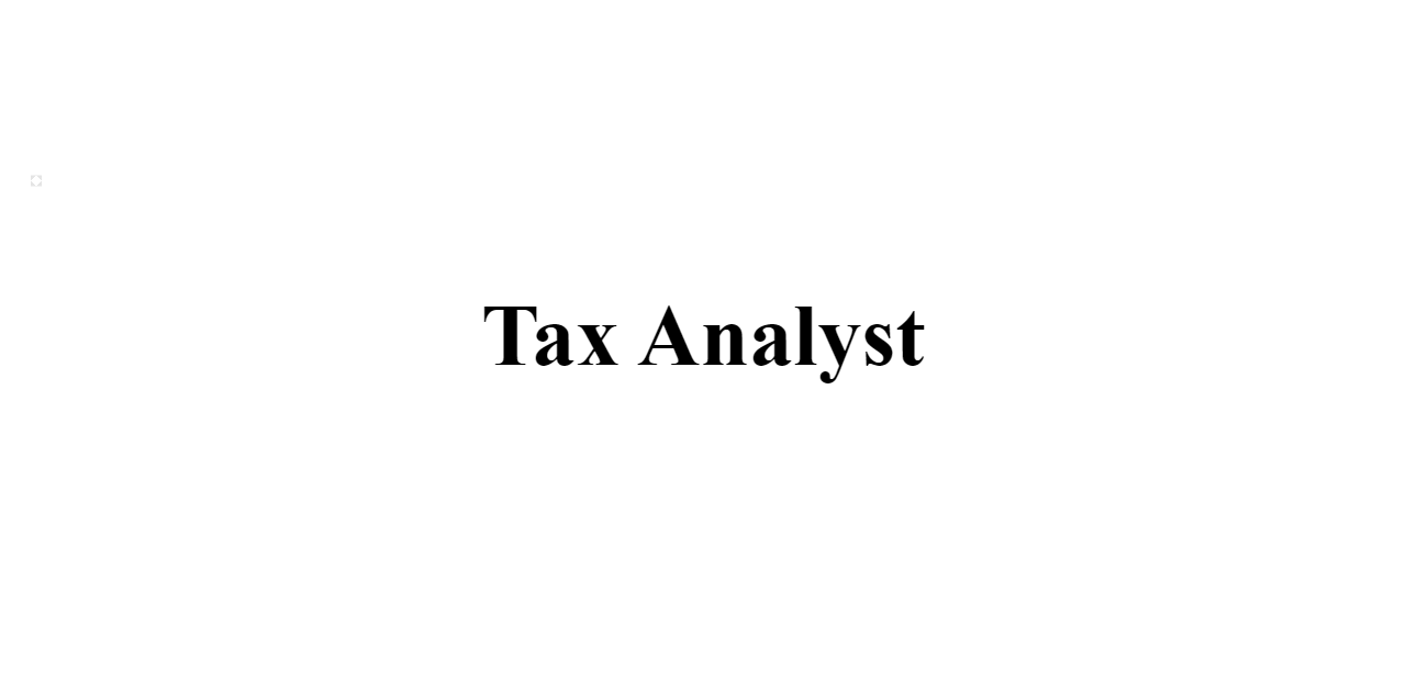 Tax Analyst