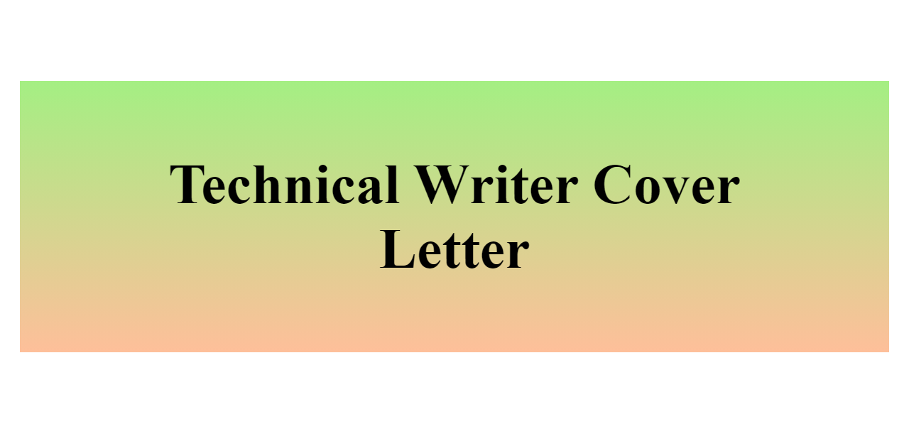 Technical Writer Cover Letter BuildFreeResume Com   Technical Writer Cover Letter Z 