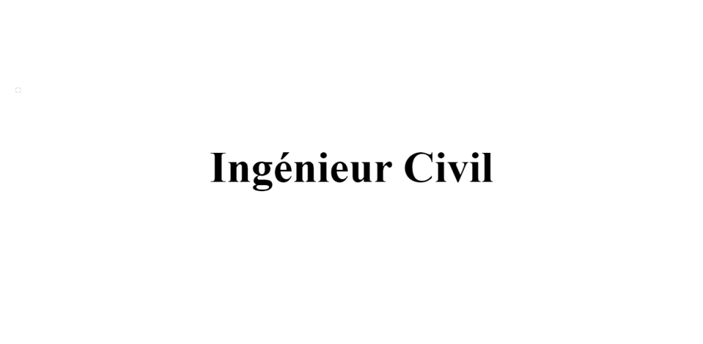 ingénieur civil